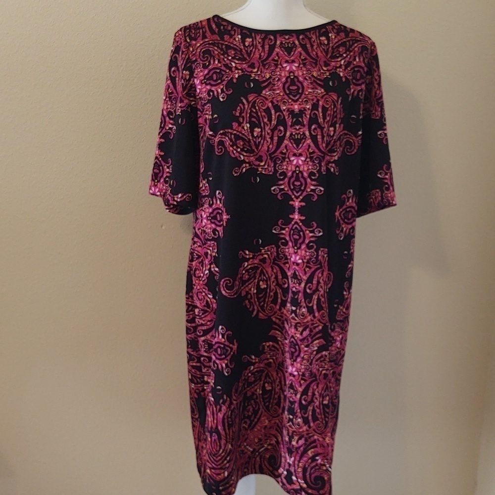Chico's Women's Patterned Jersey Sheath Dress